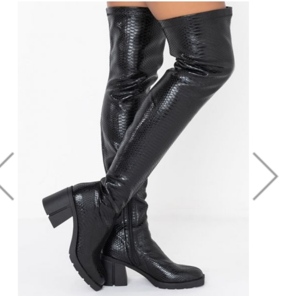 Akira Azalea wang over the knee thigh high boots